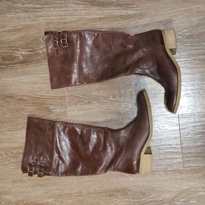 (EU40) Feet First Knee High Riding Boots Classic Mordern Country Coastal Cowgirl